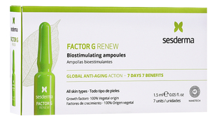 Средство биостимулирующее для лица Factor G Renew Biostimulating Ampoules Anti-Ageing Action 7*1,5мл