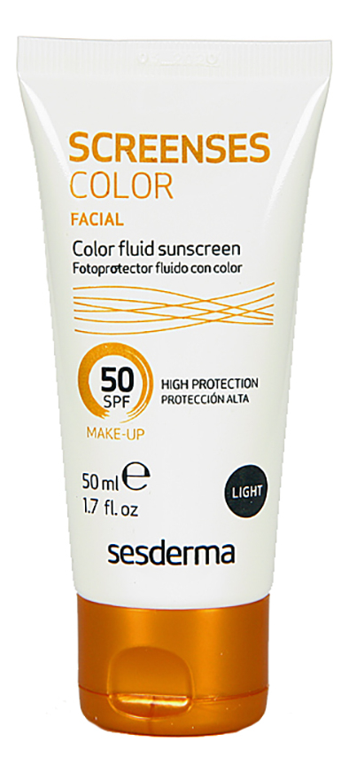

Солнцезащитное тональное средство Screenses Fluido con Color SPF50 50мл: Light, Солнцезащитное тональное средство Screenses Fluido con Color SPF50 50мл