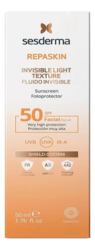 Средство солнцезащитное сверхлегкое Repaskin Fluido Invisible Fotoprotector SPF50 50мл
