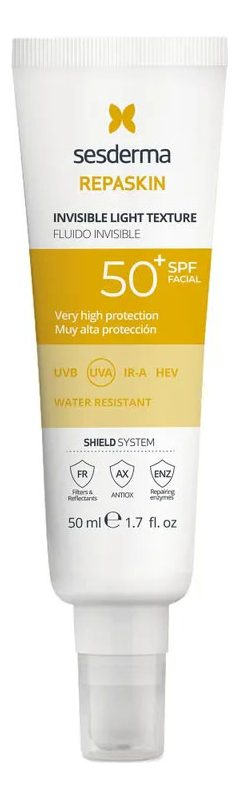 

Средство солнцезащитное сверхлегкое Repaskin Fluido Invisible Fotoprotector SPF50 50мл