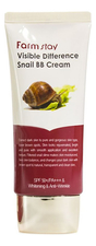 Farm Stay Восстанавливающий BB крем для лица с муцином улитки Visible Difference Snail Cream SPF50 PA++ 50г