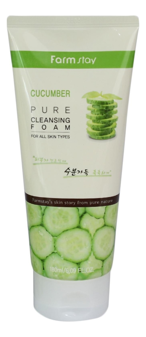 

Пенка для умывания с экстрактом огурца Cucumber Pure Cleansing Foam 180мл