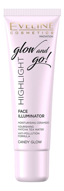 

Жидкий хайлайтер для лица Highlight Face Illuminator Glow And Go 20мл: Candy Glow, Жидкий хайлайтер для лица Highlight Face Illuminator Glow And Go 20мл