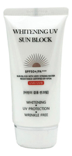 Jigott Осветляющий солнцезащитный крем для лица Whitening UV Sun Block Cream SPF50+ PA+++ 70мл
