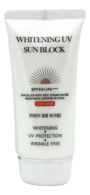 Купить Осветляющий солнцезащитный крем для лица Whitening UV Sun Block Cream SPF50+ PA+++ 70мл, Jigott