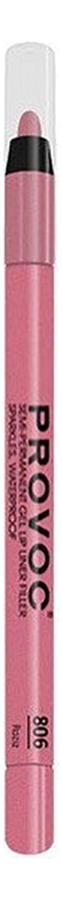 Полуперманентный гелевый карандаш для губ Gel Lip Liner Filler 1,2г: 806 Roziz полуперманентный гелевый карандаш для губ gel lip liner filler 1 2г 805 steela