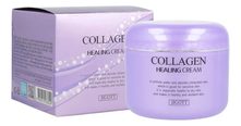 Jigott Ночной крем для лица с коллагеном Collagen Healing Cream 100мл