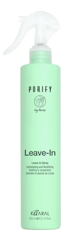 Распутывающий спрей для нормальных и тонких волос Purify Leave-In Spray 300мл цена и фото