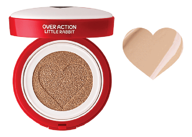 

Основа тональная Over Action Love Me Cushion 14г: 21 Light Beige, Основа тональная Over Action Love Me Cushion 14г