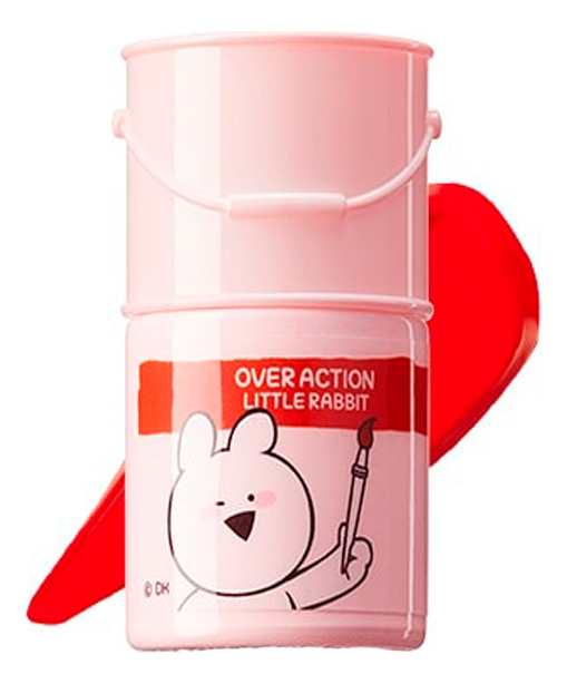 

Тинт-помада для губ Over Action Rabbit Lip Paint 5г: 03 Winsor Orange, Тинт-помада для губ Over Action Rabbit Lip Paint 5г