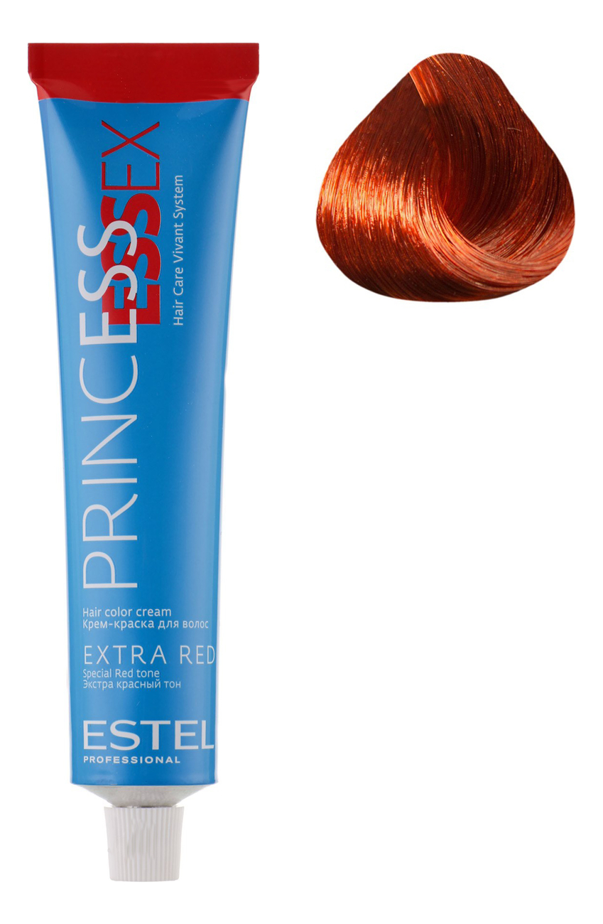Крем-краска для волос Princess Essex Extra Red 60мл: 77/45 Чувственная мамба крем краска для волос princess essex extra red 60мл 77 55 cтрастная кармен