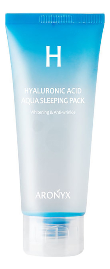 Ночная маска для лица с гиалуроновой кислотой Aronyx Hyaluronic Acid Aqua Sleeping Pack 100мл ночная маска для лица с коллагеном collagen sleeping pack 100мл