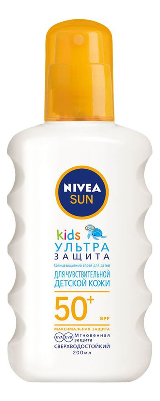 

Солнцезащитный спрей для детей Ультра защита SUN Kids SPF50+ 200мл