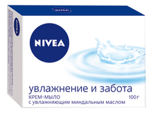 NIVEA Крем-мыло Увлажнение и забота 100г