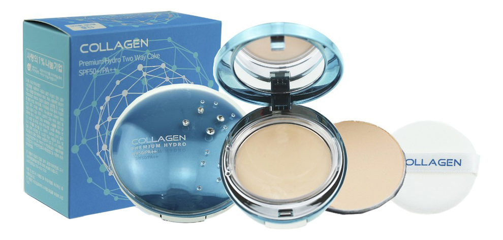 

Компактная пудра с коллагеном Collagen Hydro Moisture Two Way Cake SPF50 2*12г: No 13 (запасной блок), Компактная пудра с коллагеном Collagen Hydro Moisture Two Way Cake SPF50 2*12г