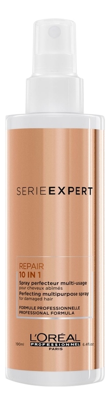 

Восстанавливающий спрей для волос 10 в 1 Serie Expert Absolut Repair Gold 190мл