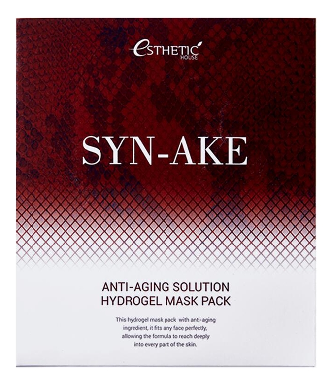 

Гидрогелевая маска со змеиным пептидом Syn-Ake Anti-Aging Solution Hydrogel Mask Pack 30г: Маска 5шт, Гидрогелевая маска со змеиным пептидом Syn-Ake Anti-Aging Solution Hydrogel Mask Pack 30г