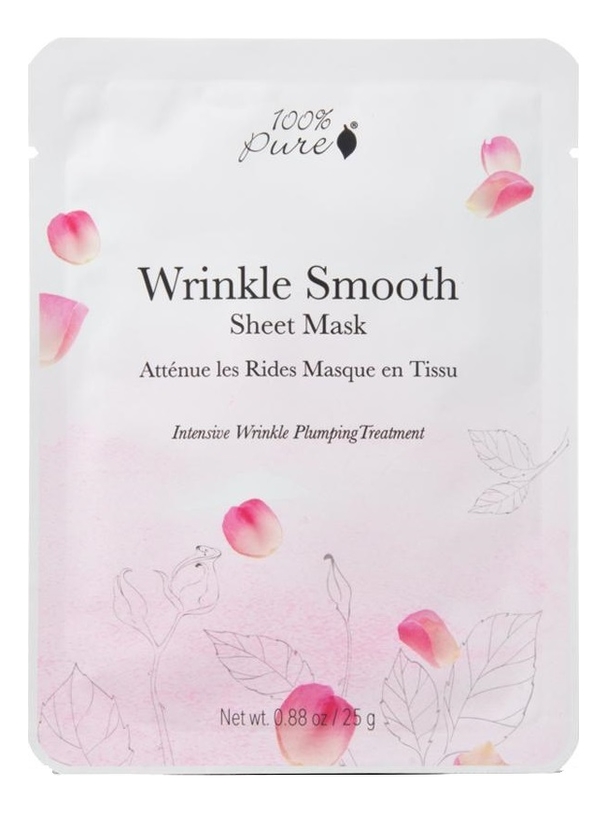 

Тканевая маска для лица разглаживающая Wrinkle Smooth Sheet Mask 25г: Маска 1шт, Тканевая маска для лица разглаживающая Wrinkle Smooth Sheet Mask 25г