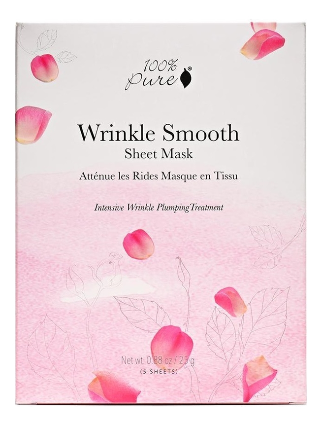 

Тканевая маска для лица разглаживающая Wrinkle Smooth Sheet Mask 25г: Маска 5шт, Тканевая маска для лица разглаживающая Wrinkle Smooth Sheet Mask 25г