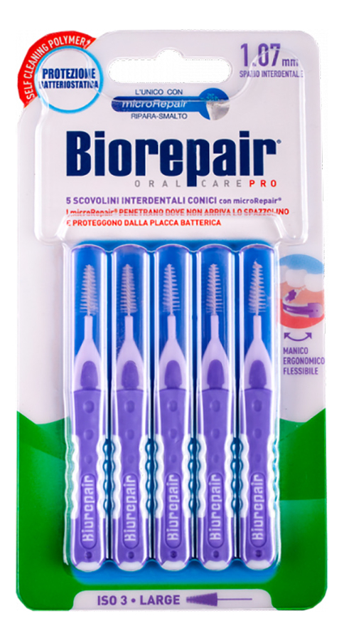 

Межзубные ершики конические Interdental Brush Conical 1,07мм 5шт