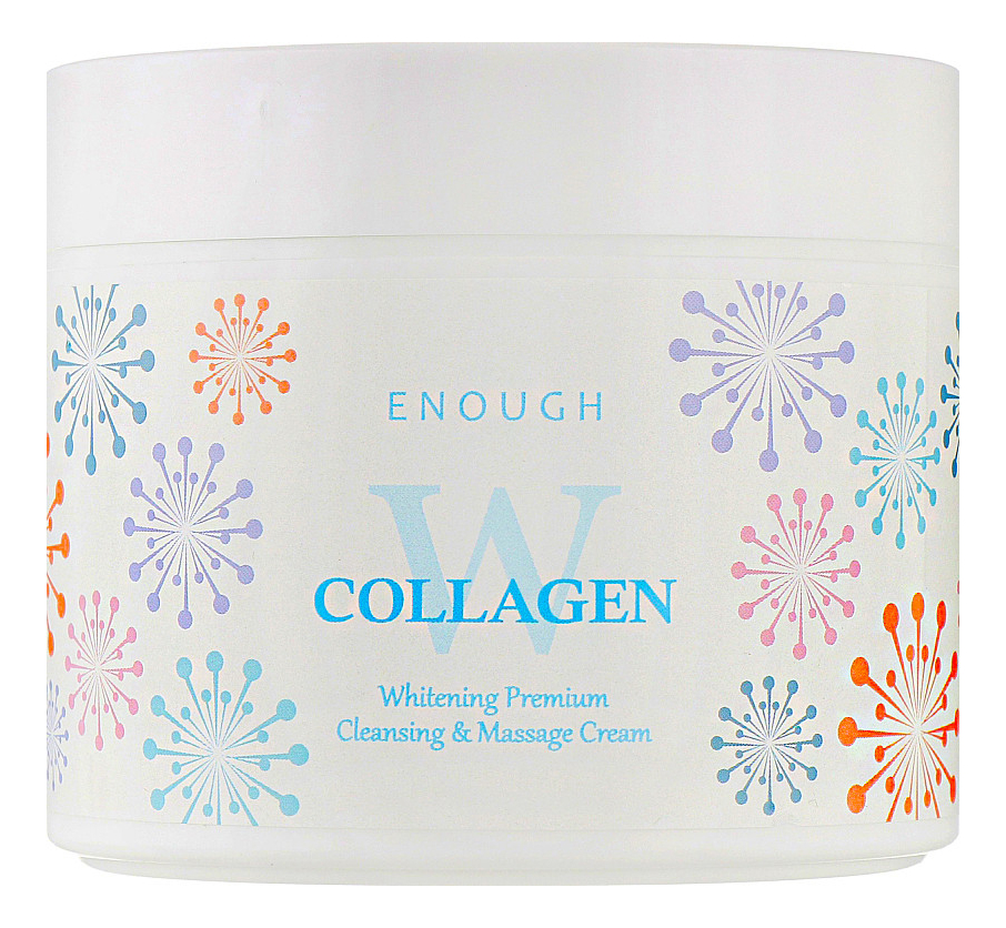 Осветляющий массажный крем с морским коллагеном Collagen Whitening Premium Cleansing  Massage Cream 300г