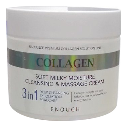 

Крем массажный для лица с коллагеном Soft Milky Moisture Cleansing & Massage Cream 3 in 1 300мл