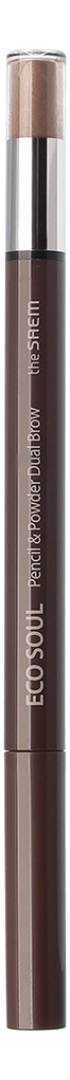 

Карандаш-пудра для бровей Eco Soul Pencil & Powder Dual Brow 1,5г: Medium Brown, Карандаш-пудра для бровей Eco Soul Pencil & Powder Dual Brow 1,5г