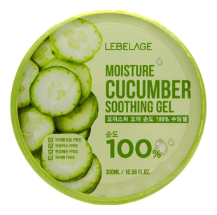 Многофункциональный гель на основе огуречного экстракта Moisture Cucumber 100% Soothing Gel 300мл