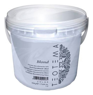 Порошок для осветления волос Color Blond Dust Free Bleach (голубой)