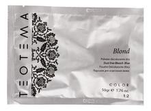 Teotema Порошок для осветления волос Color Blond Dust Free Bleach (голубой)