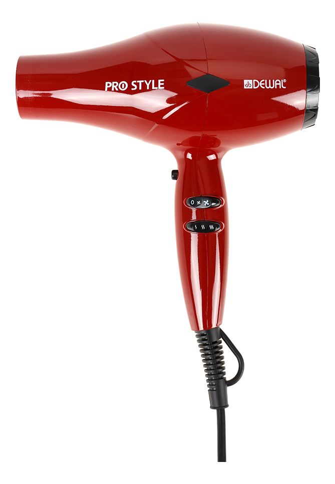 Фен для волос Pro Style 03-111 Red 2000W (2 насадки, диффузор)