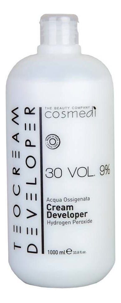 

Крем-проявитель для окрашивания волос Color Cream Developer 9% (30 vol): Крем-проявитель 1000мл, Крем-проявитель для окрашивания волос Color Cream Developer 9% (30 vol)