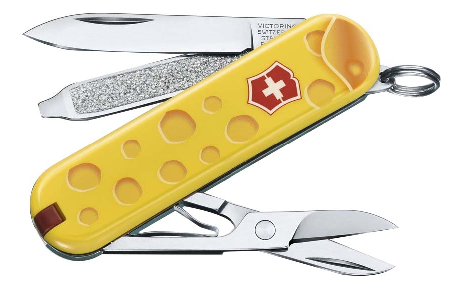 Нож-брелок Classic Alps Cheese 58мм, 7 функций 0.6223.L1902