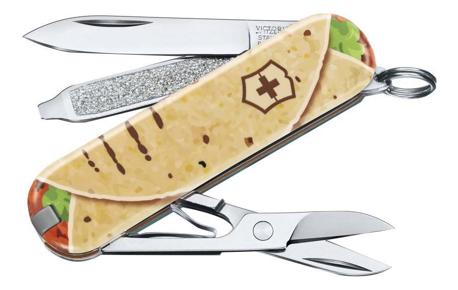 Нож-брелок Classic Mexican Tacos 58мм, 7 функций 0.6223.L1903 от Randewoo