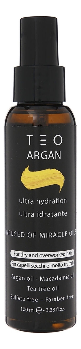 Аргановое масло-эликсир для волос Teo Argan: Масло 100мл