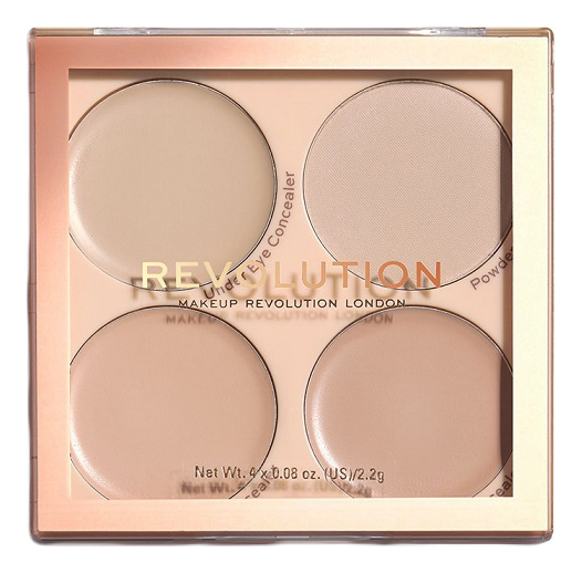 

Палетка для макияжа лица Matte Base Concealer Palette Kit 2,2г: C1-4, Палетка для макияжа лица Matte Base Concealer Palette Kit 2,2г