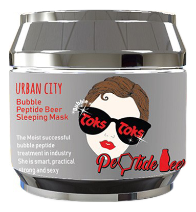 

Маска для лица ночная с пептидами Urban City Bubble Peptide Beer Sleeping Mask 90г