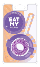 EAT MY brand Резинка для волос Grape Pop 3шт (фиолетовая)