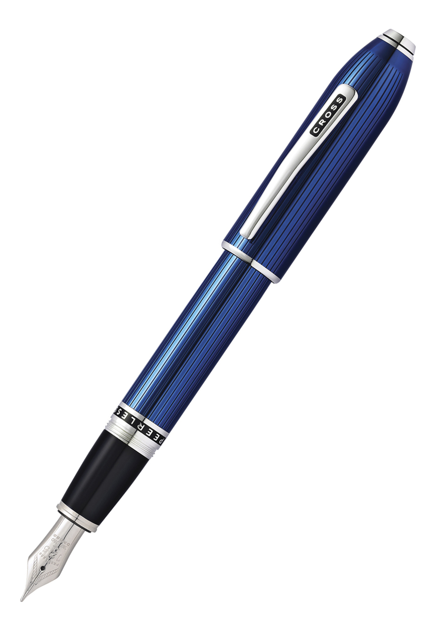 

Перьевая ручка Peerless Translucent Quartz Blue Engraved Lacquer AT0706-14MY
