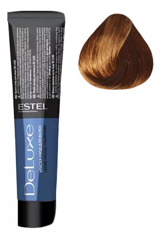 Краска-уход для волос De Luxe 60мл: 7/41 Русый медно-пепельный краска уход для волос de luxe 60мл 7 11 русый пепельный интенсивный