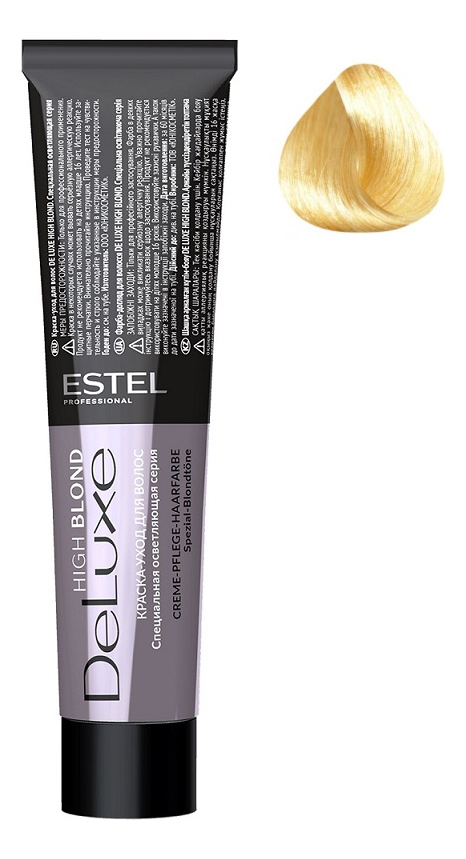 

Краска-уход для волос De Luxe High Blond 60мл: 143 Медно-золотистый блондин ультра, Краска-уход для волос De Luxe High Blond 60мл