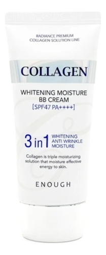 BB крем с морским коллагеном осветляющий Collagen Whitening Moisture 3 in1 Сream SPF47 PA++++ 50г солнцезащитный крем для лица с морским коллагеном collagen 3 in1 whitening moisture sun сream spf50 pa 50г