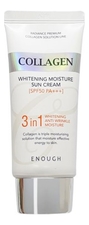 Enough Солнцезащитный крем для лица с морским коллагеном Collagen 3 in1 Whitening Moisture Sun Сream SPF50 PA+++ 50г