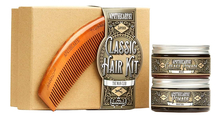 Apothecary 87 Набор для укладки волос Classic Hair (помада  Pomade Manitoba 100мл + масляная помада Grease Pomade Mogul 100мл + расческа)