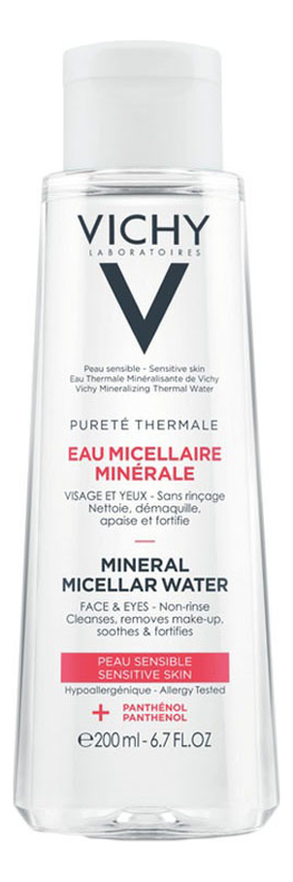 Мицеллярная вода с минералами для чувствительной кожи Purete Thermale Aqua Micelar Mineral: Вода 200мл