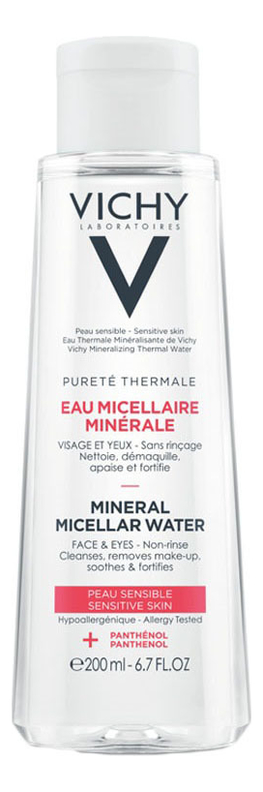 

Мицеллярная вода с минералами для чувствительной кожи Purete Thermale Aqua Micelar Mineral: Вода 200мл, Мицеллярная вода с минералами для чувствительной кожи Purete Thermale Aqua Micelar Mineral