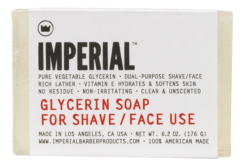 Глицериновое мыло для бритья и умывания лица Glycerin Soap For Shave/Face Use 176г