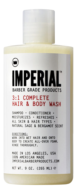 

Универсальное очищающее средство 3:1 Complete Hair & Body Wash 265мл