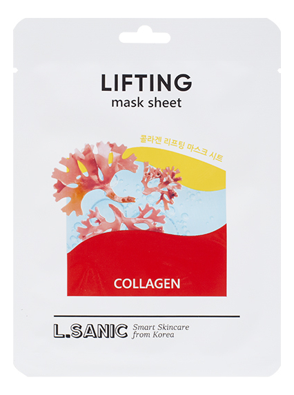 Купить Тканевая маска для лица с коллагеном Collagen Lifting Mask Sheet 25мл: Маска 1шт, L.Sanic
