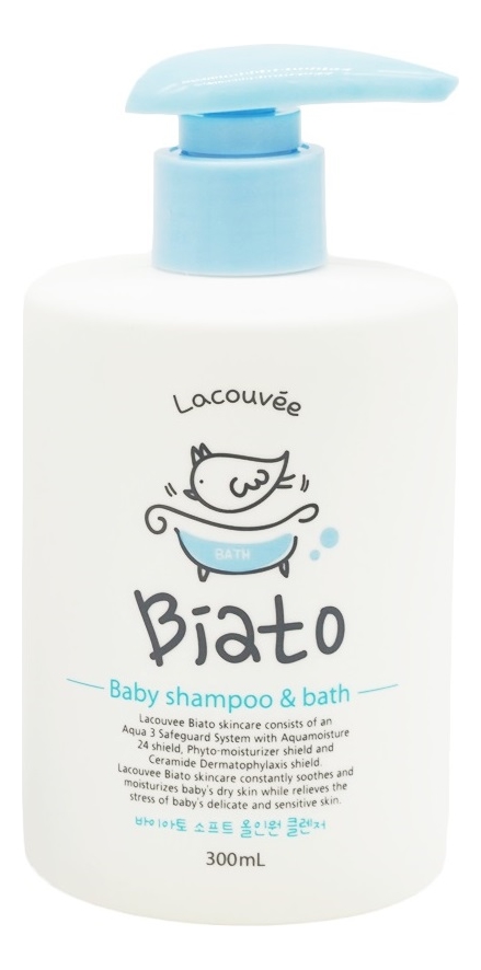 

Детский шампунь-пенка для купания 2 в 1 Biato Baby Shampoo & Bath 300мл